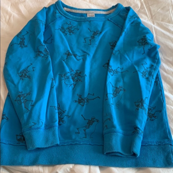 Boys blue long sleeve shirt/light sweatshirt - Picture 1 of 3